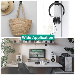 Cosensi - Headphone Stand - Hoofdtelefoonhouder - Eenvoudige installatie - Blauw - Ondersteunt gaming hoofdtelefoons - Geschikt voor desk gebruik -... — thumbnail 3