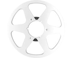 Ophaalspoel 10,5 Inch van Aluminium voor Geluidsopnames, 6 Windweerstandsgaten, Buigbestendig en Geschikt voor 1/4 Lege Tapespoel (Zilver)