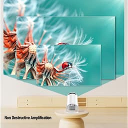 Dailygoods - Dailygoody - Mini Projector met WiFi - 1080P Resolutie voor Buiten en Thuisbioscoop - 50 ANSI Lumens - Perfect voor Films en Presentaties - Handz — thumbnail 4