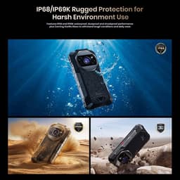 FOSSiBOT F115 Ultra Robuuste Smartphone 5G - 36GB RAM - 256GB ROM - 6.78 inch FHD+ Scherm - 20000 mAh 33W - IP68 Waterdicht Telefoon - Android 16 - 50MP + 36MP Camera, 64MP Nachtzicht - Bluetooth 5.4 - GPS NFC - Zwart — thumbnail 9