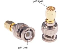BNC naar SMA Coaxiale Plug Adapter Set voor Draadloze LAN Apparaten - 4 Stuks, Coaxkabel Verbindingen