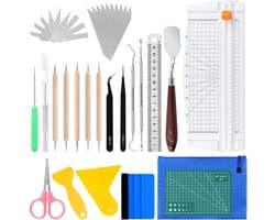 31-delige Weeding Tools Kit voor Vinyl en Craft - Inclusief Papercutter en Trimmer voor Silhouetten, Scrapbooks en Lettering
