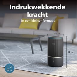 Philips PureProtect 3400 Series - Luchtreiniger en Bevochtiger - CADR 300m3/u - Ruimtes tot 78m2 - 3 Laags HEPA Filtratie - Air+ App - Ultrastil - Nachtlampje - Zwart - AC3421/13 — thumbnail 10