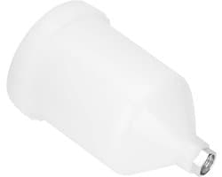 Vervangingstank voor kunststof wondspuitpistool 600 ml, roestvrijstalen schroefkoppeling, grote capaciteit en eenvoudig te vervangen handgereedschap