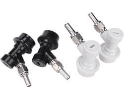 Ball Lock Fittingen voor Pin Locking Barrel Connectors - Sanke Barrel Adapters met MFL Draad en Eenvoudige Aansluitingen voor Gas en Vloeistoffen