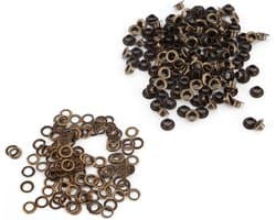 Grommet Eyelets in Brons voor Creatief Gebruik - Geschikt voor Leer, Stof en Schoenen (5mm)