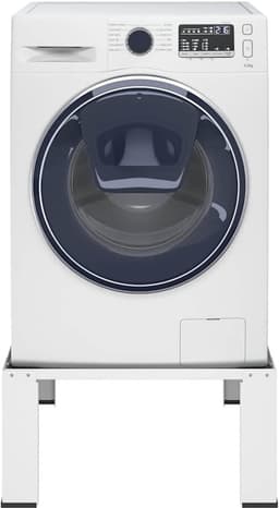 Wasmachine Onderstel - Droger Platform - Huishoudelijk Werk - Stabiel Staal - 64 x 55 x 325 cm - Wit — thumbnail 7