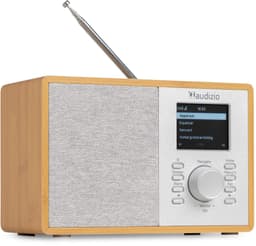 Audizio Cosa internetradio - FM en DAB radio - Kleine radio met Bluetooth - Lichtbruin — thumbnail 1