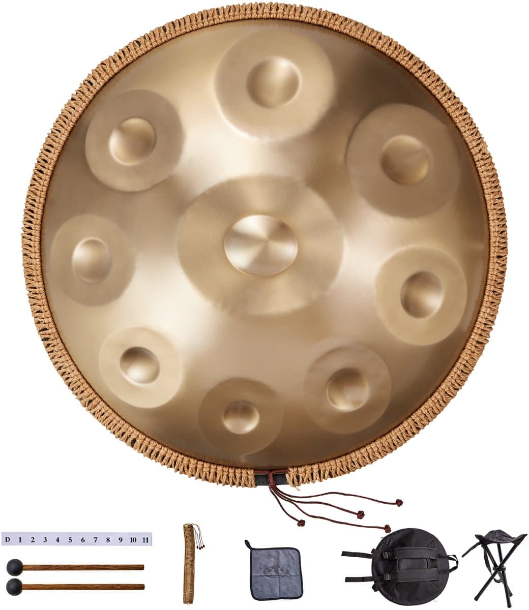 Handpan Drum, 22 In 9 Tonen, D Mineur, met Mallets En Draagtas, voor Volwassenen — afbeelding 1