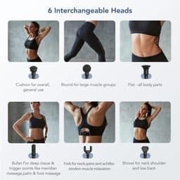 Mila Shop Massage Gun Professioneel PRO - Massage Pistool - Inclusief Koffer en 5 Opzetstukken - Krachtig en Draadloos - Sport en Relax Massage Apparaat — thumbnail 5