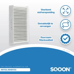 SQOON® Filter Voor Bosch Droger 2x - Pollenfilter - Filter Condensor WTL120 - 150 / 00481723 — thumbnail 6