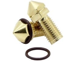 FabConstruct FabConstruct Nozzle Brass 0,4 mm voor Ultimaker UM3, S3, S5, S5 Pro Brass Nozzle AA RN35481