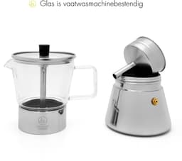 Leopold Vienna - Percolator Otto 4-kops RVS — thumbnail 5