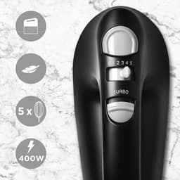 Handmixer 400 W met 5 Snelheden en Accessoires | Perfect voor Bakken en Koken | Inclusief Opbergcontainer — thumbnail 5