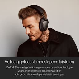Bowers & Wilkins Px7 S3 Draadloze Over-Ear Hoofdtelefoon, Geavanceerde Noise Cancelling, 30 Uur Afspelen, 8 Microfoons, Snelladen, aptX Lossless - Antraciet Zwart — thumbnail 3