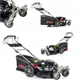 Grasmaaier - Maaier - Grassnijder - Motormaaier - Grasmaaier Met Motor - Benzinemaaier - 51 cm Maaibreedte - Met Aandrijving - Grote Wielen - Centrale Hoogteverstelling - 75L Grasopvangmand - Mulching & Zijuitworp - Voor Grote Gazons — thumbnail 2