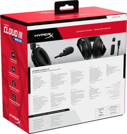 HyperX Cloud III S Wireless - Gaming Headset - Draadloos - Bluetooth & 2.4GHz - Spatial Audio - 120uur Batterij - PC/PS5/Switch2/Mobiel/Steamdeck - Zwart — thumbnail 2