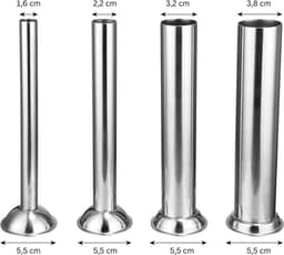 Thuys – Worstenvuller – Handmatige Worstenmaker – Worstenvul Machine Roestvrijstaal – Professionele Worstmachine – Vleesmolen– Vulmachine – 3 liter - Zwart — thumbnail 3