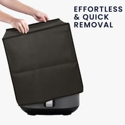 kwmobile heteluchtfriteuse beschermhoes geschikt voor Ninja Air Fryer MAX (5,2L) - Kunststof hoes voor friteuse in donkergrijs — thumbnail 5
