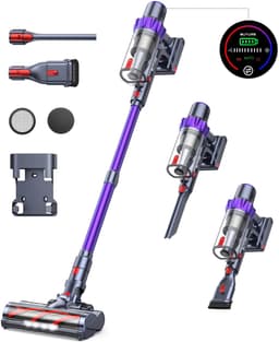 Draadloze stofzuiger 500W – 48kPa zuigkracht – 1,5L stofcontainer – automatische zuigkrachtregeling – kleurentouchscreen – 7-traps filtratie – huisdierenharen – tapijt & harde vloeren — thumbnail 1