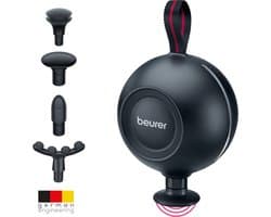 Beurer MG 101 SensorBoost Massage Gun – REVOLUTIONAIR ONTWERP – Ergonomisch rond - Druksensor - Stil en Compact – 5 Intensiteiten – 5 Opzetstukken – 3 Jaar Garantie