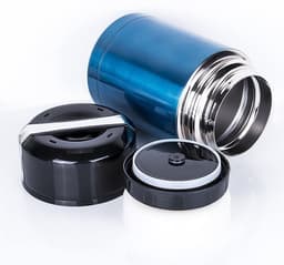 Geïsoleerde voedselcontainer 36 oz 1000 ml - lekvrije soeppot voor warme maaltijden - blauw — thumbnail 3