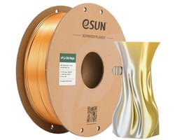 eSun ePLA-Silk-Magic Goud/Zilver / Gold/Silver - 1 kg - 1.75 mm - 3D printer en 3D pen filament