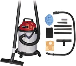 Natte en Droge Zuiger 1250 W - 15 L Roestvrijstalen Tank, Inclusief 36 mm Slangsysteem en Toebehoren — thumbnail 1