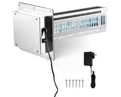 HVAC-Luchtreiniger, 24 W, 30 cm, Kanaalverlichting met 2 Lampen, Pco en Koolstoffiltratie voor Airconditioners, voor Het Hele Huis