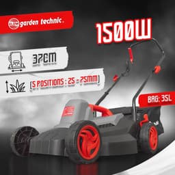 Grasmaaier 1500W met 37 cm Snijbreedte voor Efficiënt Grasland Onderhoud — thumbnail 2