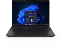 "Lenovo ThinkPad L16 Gen 2 (Intel) Intel Core Ultra 5 225U Laptop 40,6 cm (16"") WUXGA 16 GB DDR5-SDRAM 512 GB SSD Wi-Fi 6E (802.11ax) Windows 11 Pro Engels Zwart"
