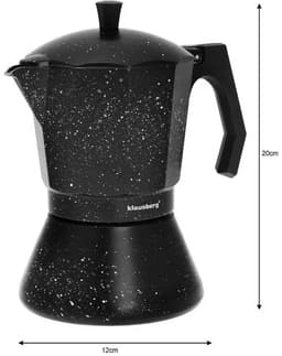 Klausberg Serie - Espresso Koffiemaker - 9 Kopjes - Aluminium - Voor Alle Kookplaten — thumbnail 3