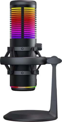 PREYON Osprey Scream - Gaming Microfoon - PC-Gaming Met Flexibele Arm - RBG - Gaming - Podcast - Streaming - Zwart — thumbnail 3