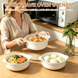 6-delige Magnetron Servies Set met Deksel en Stoomklep — thumbnail 5