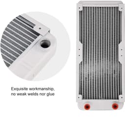 Radiator Aluminium - Computer Waterkoeling - Luchtreiniger - 3D-Printapparatuur - Hoogwaardige Koeling - G1/4 Poort - Koellichaam — thumbnail 2