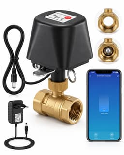 Slimme 1/2" WiFi-waterafsluitklep, App-Bediening, 4 Timermodi, Ondersteunt Alleen 2,4 GHz WiFi, Verschillende Maten, Messing Klep, Verbeterde Versie, for DN15 waterpijp — thumbnail 1