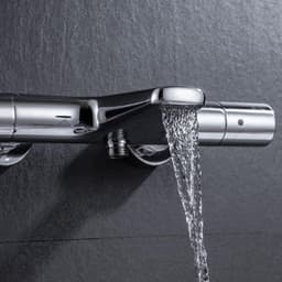 Watervalbadkraan met Thermostaat, Baddouchekraan met 2 Functies — thumbnail 3