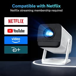 Mini-Projector - X1 Pro - 13,6 x 11,15 x 8,5 cm - Compacte Android 13 Projector met 4K Ondersteuning - Voor Thuisbioscoop en Streaming — thumbnail 5