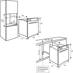 Inventum IOH6070GK Inbouwoven - 70L - Hetelucht/Airfry & Grill - 60cm - 50-250°C - 8 standen - Zwart — thumbnail 2