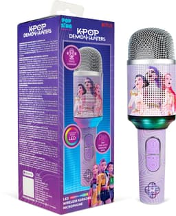KPop Demon Hunters - Huntr/x - Finale - draadloze karaoke microfoon voor kinderen - LED lichteffect - speaker - stemeffecten — thumbnail 5