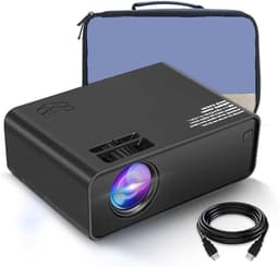 Elektronische tasorganizer, projectortas, draagbare tas voor mini-projector, projectortas, compatibel met de meeste projectoren, projectoren en accessoires, Blauw — thumbnail 5