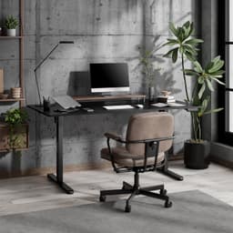 SENSE7 NOJO LIGHT - Elektrisch Verstelbaar Bureau - 160x80 cm - Geheugenfunctie - Zit Sta Bureau - Computertafel - Zwart — thumbnail 5