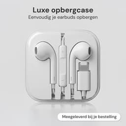 Nuvance Oortjes met Draad - Bedrade Oordopjes - USB-C Oortjes - Oordopjes met Draad en Microfoon - In-Ear Oordopjes - Wit — thumbnail 4