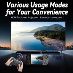DeltaMerch Spelcomputer - Game Console - Gaming - 5000+ Games - 64 GB - WIFI & Bluetooth - Mini-HDMI - Ook voor onderweg - Zwart — thumbnail 5