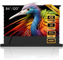 4K UHD Laser TV Beamer, 92 Inch Vrijstaand Uittrekbaar Elektrisch Scherm, ALR CLR, Mobiel Draagbaar Thuisbioscoop voor Ultra-Korte Projector — thumbnail 1