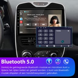 Cestovet Autoradio - Geschikt voor Renault Clio IV (MK4) 2012-2016 - Android 15 - Draadloos CarPlay & Android Auto - Bluetooth - 10 Inch IPS Touchscreen - Navigatiesysteem - 4GB+64GB - DSP,RDS,WiFi - Quad-core processor — thumbnail 2