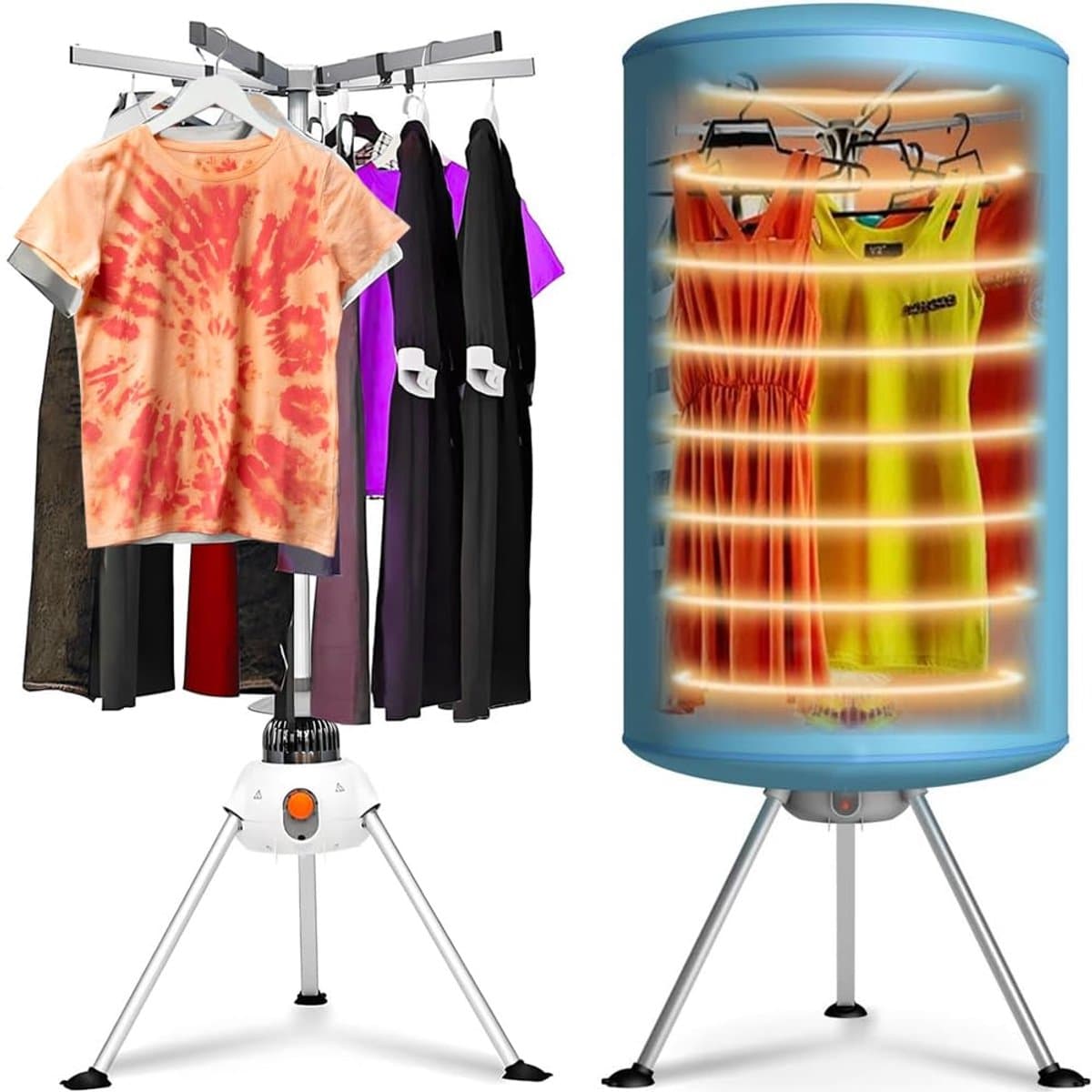 Wasdroger 15 kg – Draagbare Kledingdroger – 1000W – Timer 180 Min – 2 Ventilatiestanden – 65°C — afbeelding 1