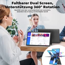 Laptop Scherm Extender 15.6 Inch – Dual Monitor FHD IPS – 360° Draaibaar – USB-C – 1080p — thumbnail 3