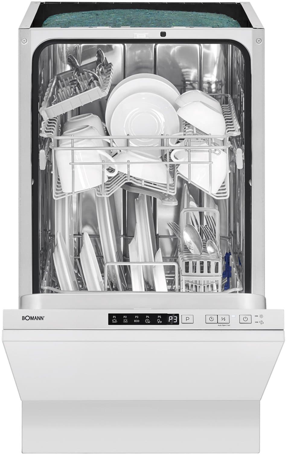 Bomann GSPE 7420 VI - Volledig Integreerbare Inbouwvaatwasser - 45 cm - 10 Couverts — afbeelding 1