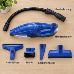 Cheqo® Kruimeldief Nat en Droog - Draadloze Handstofzuiger met Slang en Opzetstukken - Kruimelzuiger Snoerloos - Autostofzuiger - Mini Stofzuiger - Raamzuiger - Vlekkenreiniger met Sproeifunctie voor Bank en Tapijt - Zetelreiniger — thumbnail 4